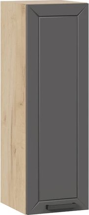 

Шкаф навесной Трия Лорас 1ВВ3 с одной дверью (дуб крафт золотой/холст вулкан)