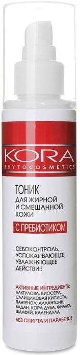 

Kora Тоник для лица Для жирной и комбинированной кожи с пребиотиком 150 мл