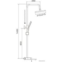 Душевая система  Shevanik S6836C