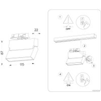 Трековый светильник Ambrella light GL6803 BK (черный)