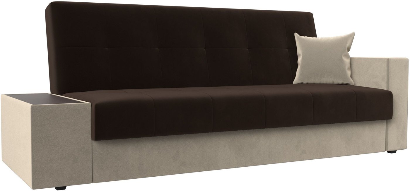 

Диван Лига диванов Лига-020 стол слева 118501L (микровельвет, коричневый/бежевый/бежевый)