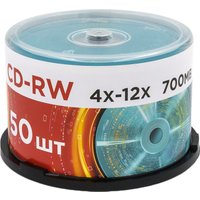 CD-RW диск Mirex 700Mb 12х UL121002A8B (50 шт.)
