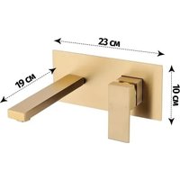 Смеситель Grocenberg GB588 (золото матовый)