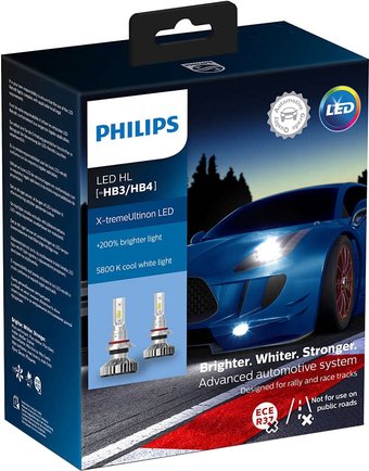 Светодиодная лампа Philips HB3/HB4 X-tremeUltinon LED 2шт