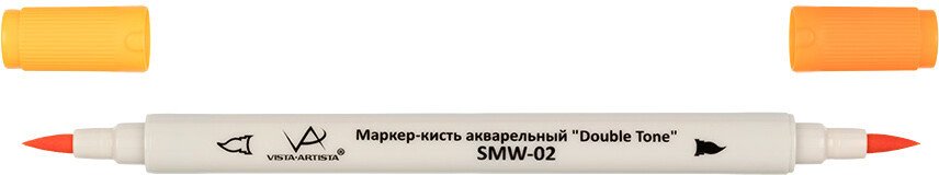 

Маркер художественный Vista-Artista Double Tone SMW-02 (02 оранжевый)