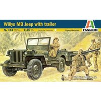 Сборная модель Italeri 0314 Армейский внедорожник Jeep Willys