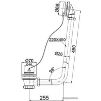 Слив-перелив BelBagno BB567-OVF-ORO