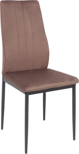 Стул AksHome Oreo (коричневый велюр HLR-49/черный)