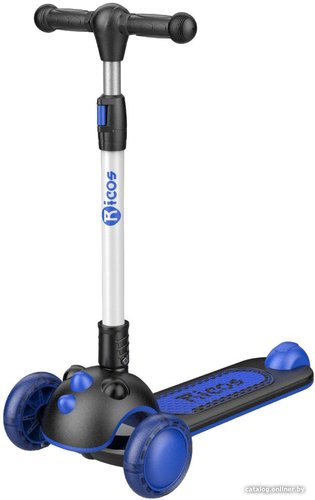 Трехколесный самокат Ricos Dino KB108 (синий)