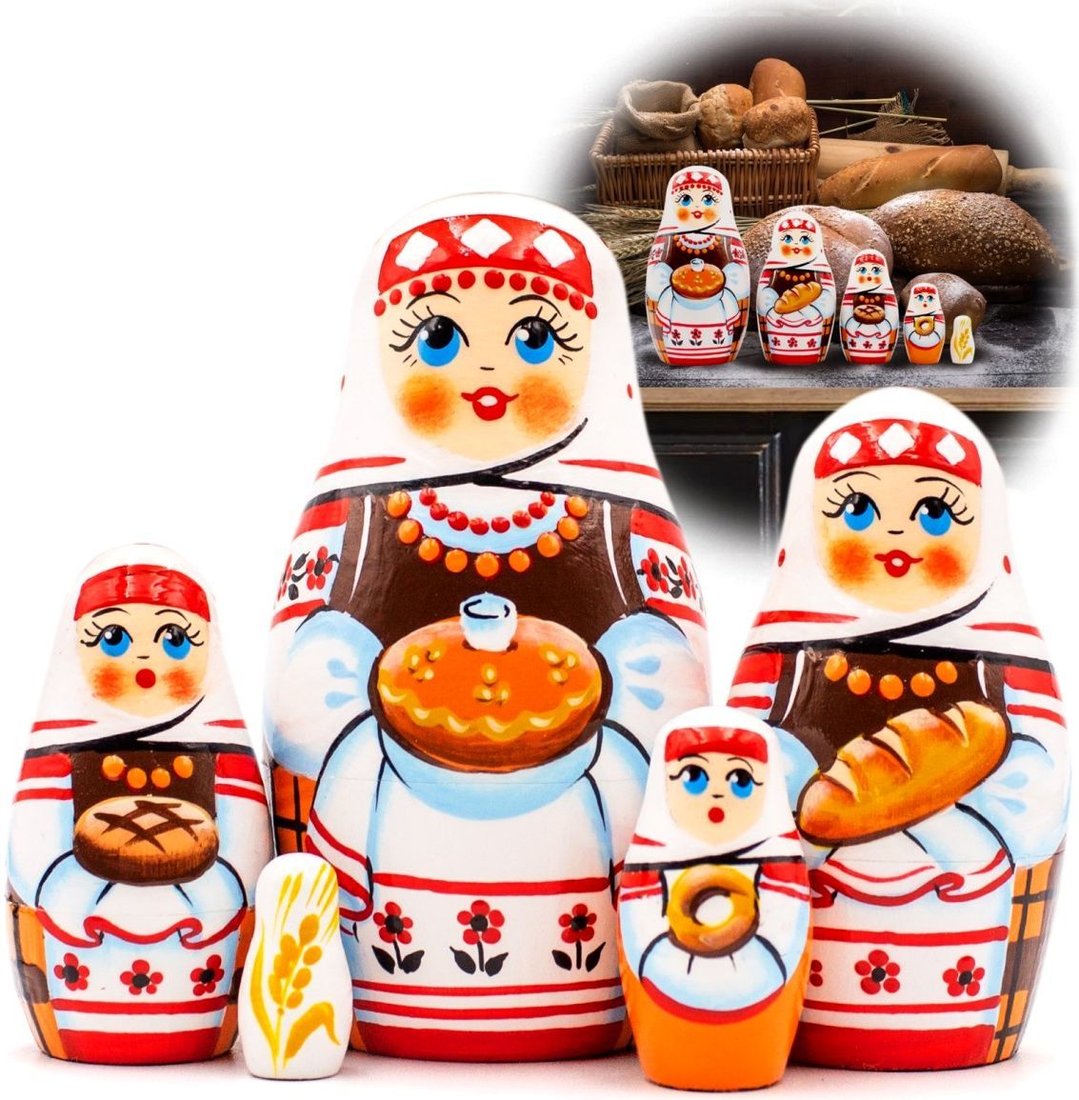 

Развивающая игрушка Брестская Фабрика Сувениров Матрешка в славянской народной одежде (набор 5 шт)