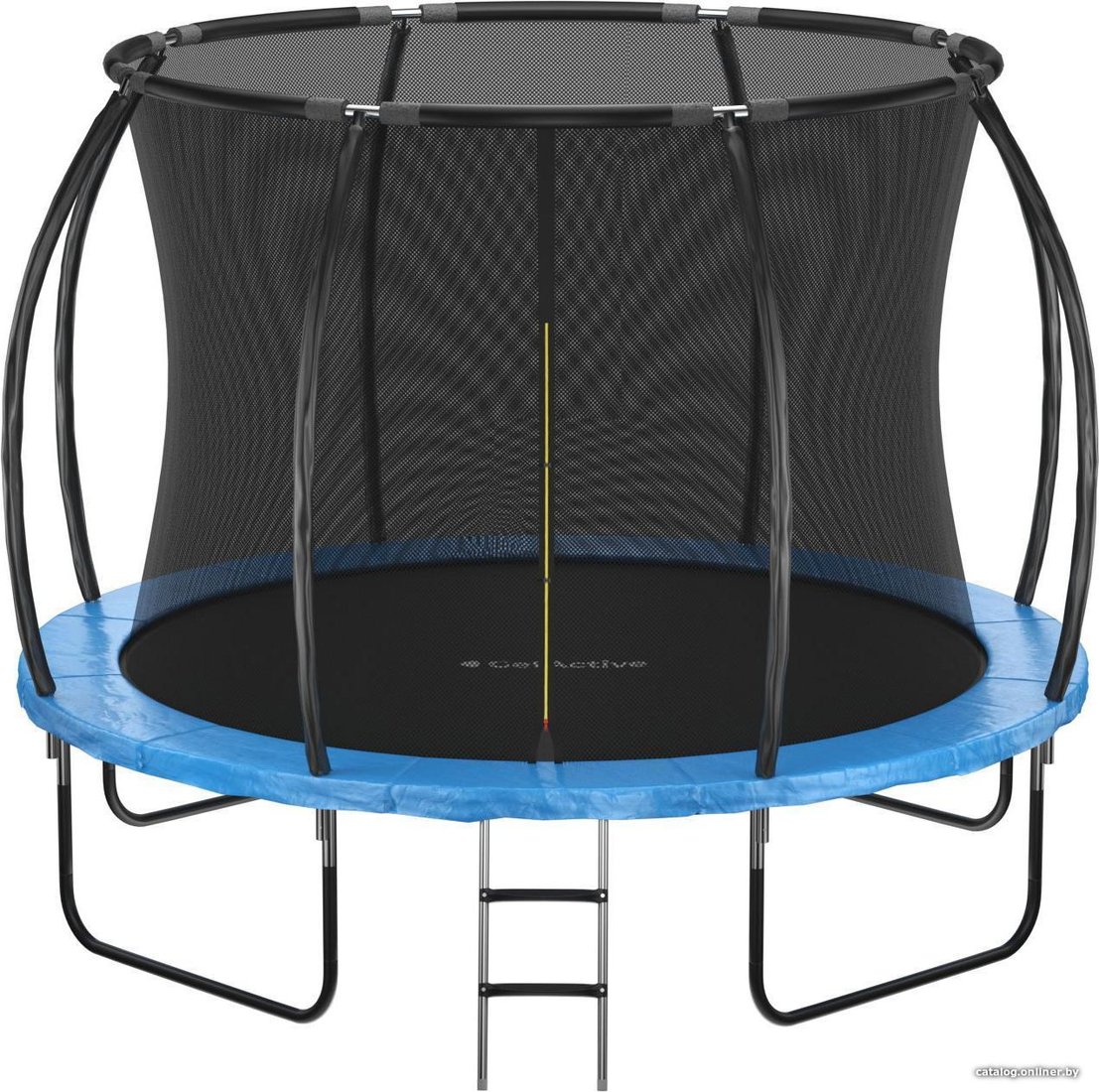 Батут GetActive Jump PRO 10FT с лестницей и внутренней сеткой (синий)