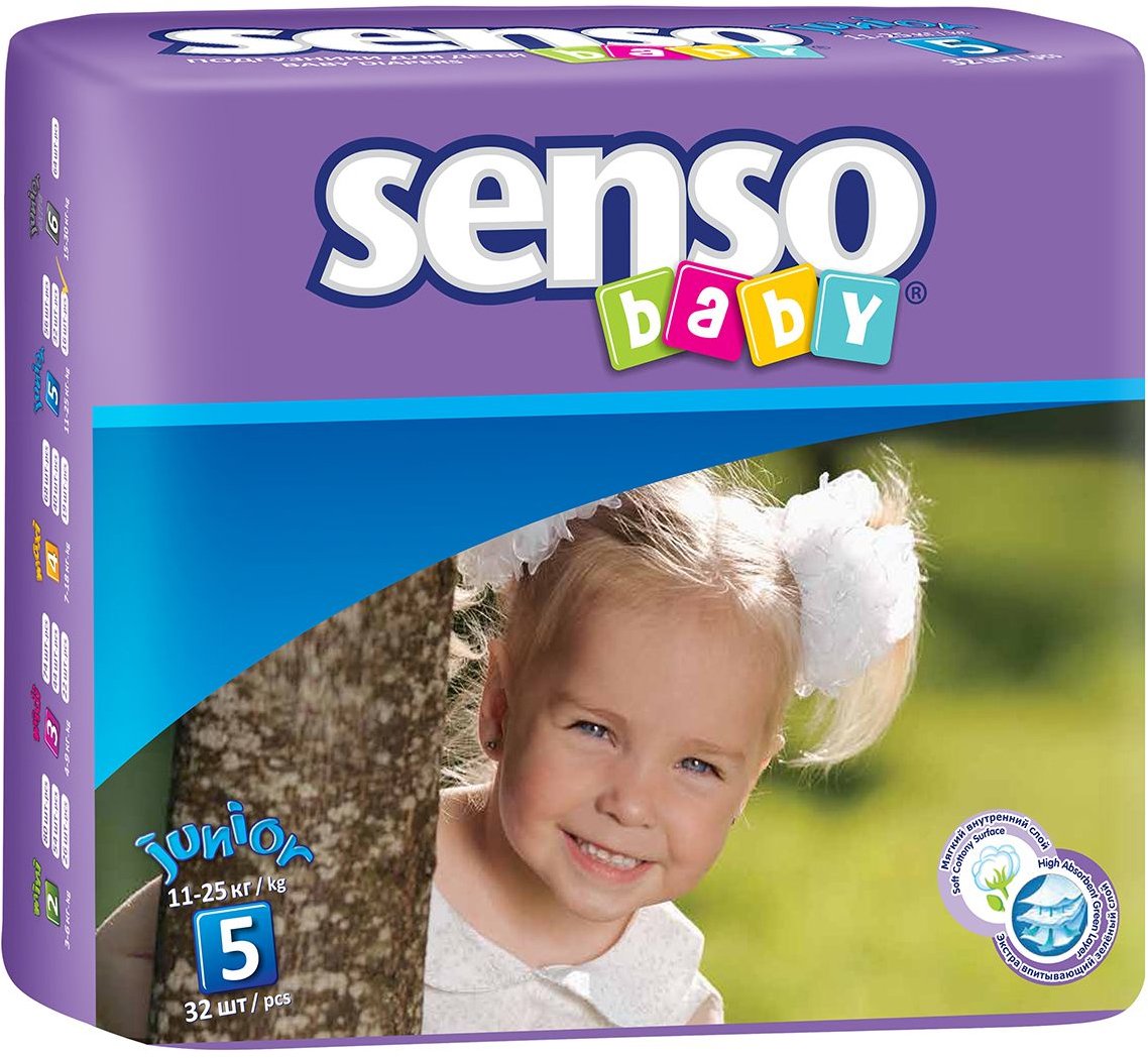 

Подгузники Senso Baby Junior 5 (32 шт)