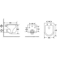Унитаз подвесной AQUAme AQM2013PRO
