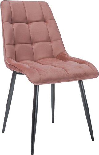 Стул Signal Chic Matt Velvet 63 (античный розовый/черный)