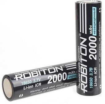 Аккумулятор Robiton 18650 2000mAh (Без защиты)