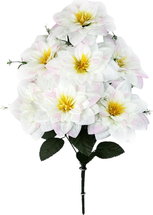 

Искусственный букет KlrBy Георгины СН38бел-роз