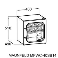 Винный шкаф MAUNFELD MFWC-40SCH14