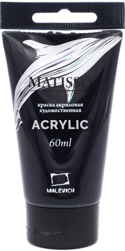 

Акриловая краска Малевичъ Matisso 617051 (60 мл, черный)