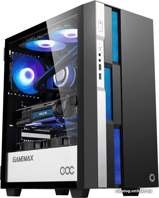 Корпус GameMax Brufen C3 (черный/белый)