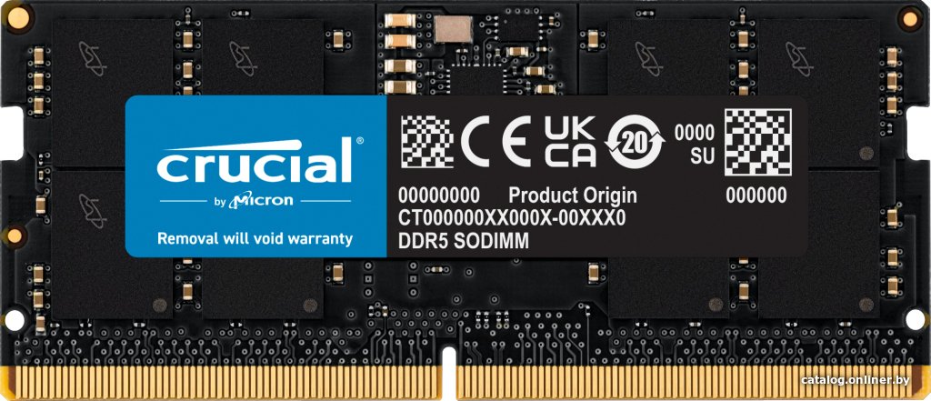 Оперативная память Crucial 24ГБ DDR5 SODIMM 5600 МГц CT24G56C46S5