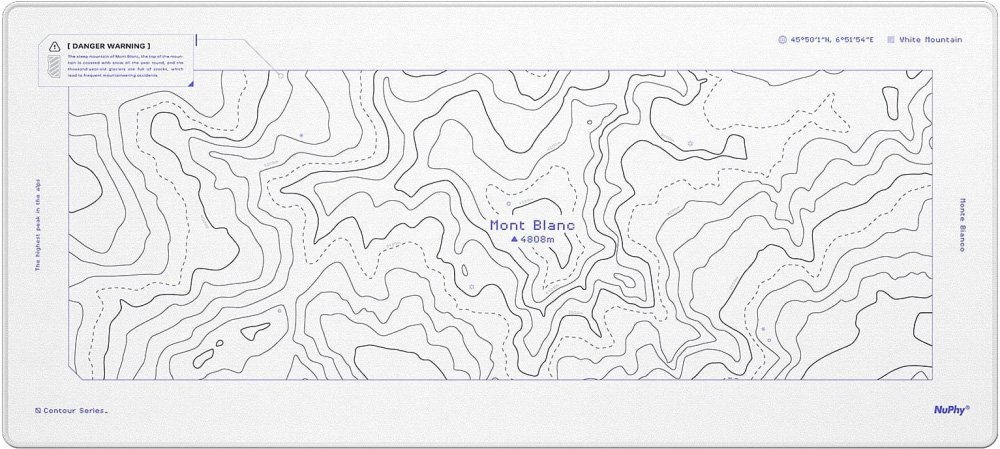 

Коврик для стола NuPhy Deskmat Mont Blanc (белый)