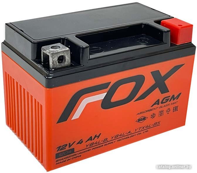 Мотоциклетный аккумулятор Fox 1204 YTX4L-BS (4 А·ч)