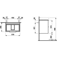 Laufen Тумба под умывальник Base H4022121102601 (белый)