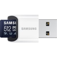 Карта памяти Samsung PRO Ultimate microSDXC 512GB (с кардридером)