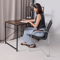 Офисный стул AksHome Samba Aks-1 (Pegasso темно-серый/подлокотники дерево темное)