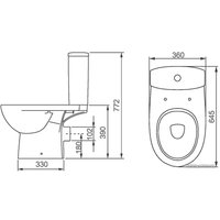Унитаз напольный Colombo Статус Soft-close S23952500