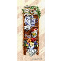 Набор для вышивания Сделай своими руками Полка с чашками П-34С