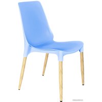 Стул Sheffilton SHT-S75-1 (голубой/светлый орех)