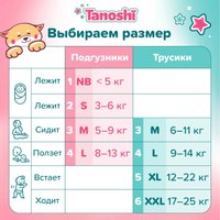 Подгузники Tanoshi Premium Baby Diapers S 3-6 кг (26 шт)