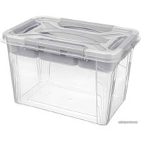 Ящик для хранения Эконова Grand Box 433224230 (6.65 л, светло-серый)