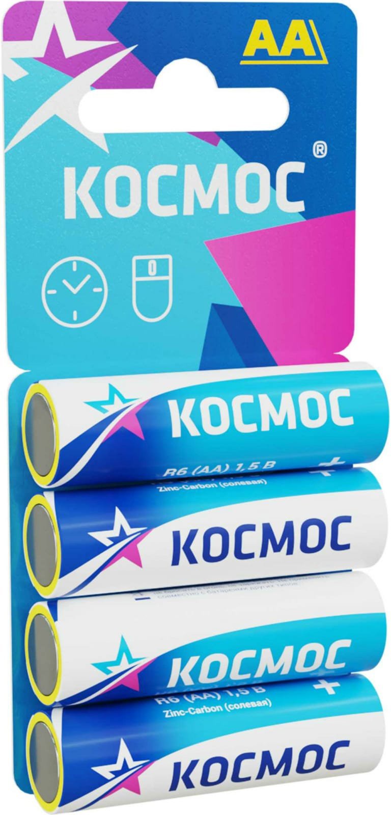 

Батарейка КОСМОС R6 4BL AA 4шт