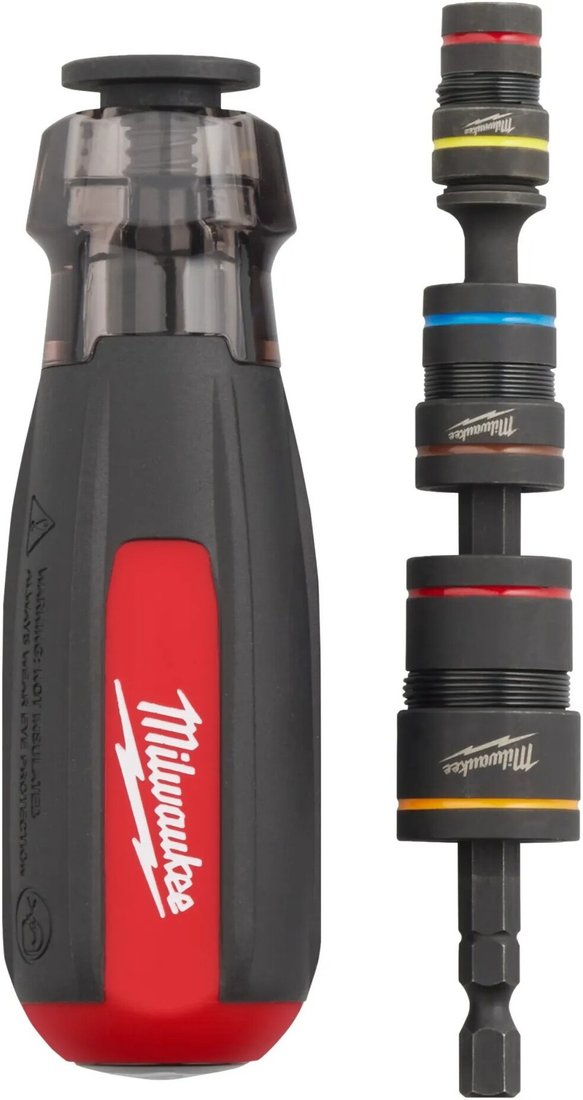 Набор отвертка с битами и головками Milwaukee 4932498179 (6 предметов)
