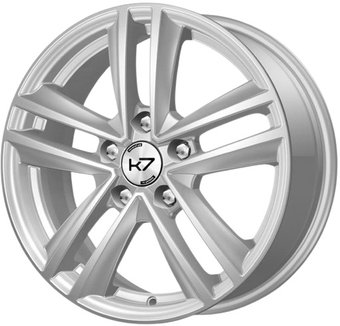 Литые диски K7 K-127 15x6" 5х105мм DIA 56.6мм ET 39мм Серебро S