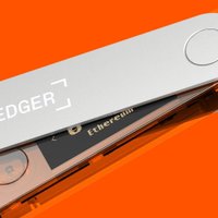 Аппаратный криптокошелек Ledger Nano X (оранжевый/прозрачный)