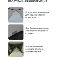 Треккинговая палатка RSP Outdoors Lake 2 (оливково-зелёный)