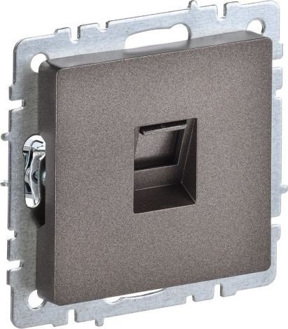 Розетка компьютерная IEK Brite BR-K10-1-K45