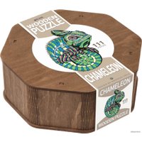 Пазл Eco-Wood-Art Хамелеон в деревянной упаковке