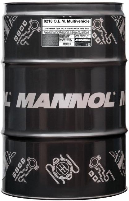 

Трансмиссионное масло Mannol O.E.M. Multivehicle JWS 208л
