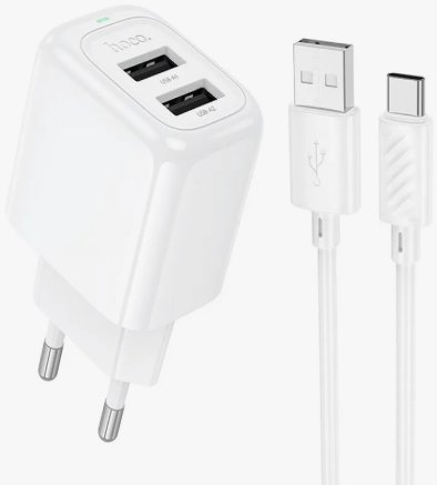 Сетевое зарядное Hoco CS51A USB Type-C (белый)