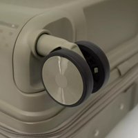 Чемодан-спиннер Francesco Molinary 344-8038/2-20GGN (серый/зеленый)