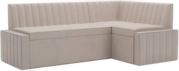 

Угловой диван Мебель-АРС Вермут правый 193x82x113 (бархат бежевый Star Velvet 6 Light Beige)