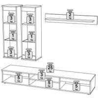 Горка НК-Мебель Bruno М18 71957708 (серый графит/дуб вотан) в Бресте