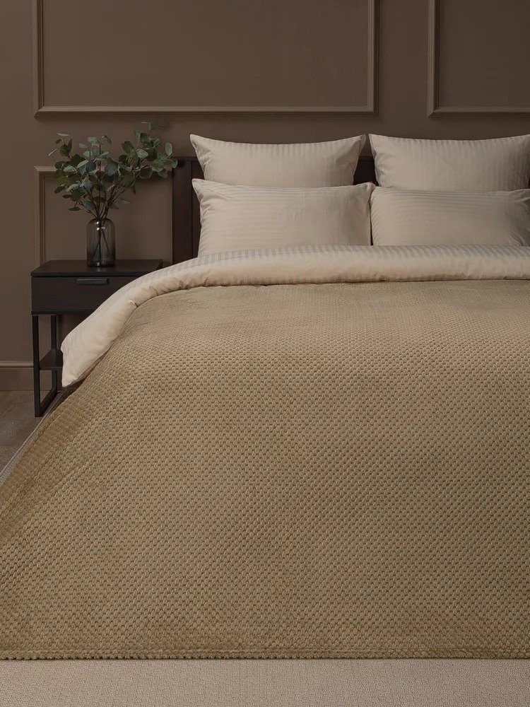 

Плед Tex Republic Deco Ромбики Фланель 150x220 93394 (бежевый)