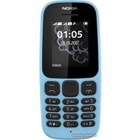Телефон Nokia 105 Dual SIM (2017) (синий)