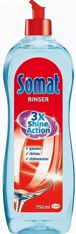 

Ополаскиватель для посудомоечной машины Somat Rinser 750 мл