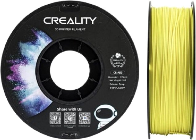 

Пластик Creality CR-ABS 1.75 мм 1 кг (жёлтый)